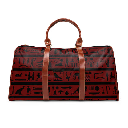 Hieroglyphic Legacy Waterproof Travel Bag